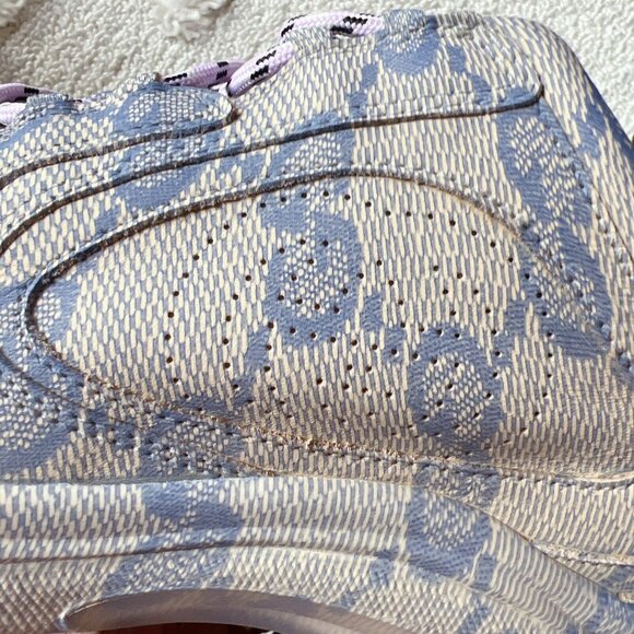 Gucci Monogram Run Runner GG Logo Sneaker Beige Blue Mens UK 8.5 US 9 - Picture 6 of 16